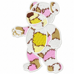 Teddy Embroidery Design 4
